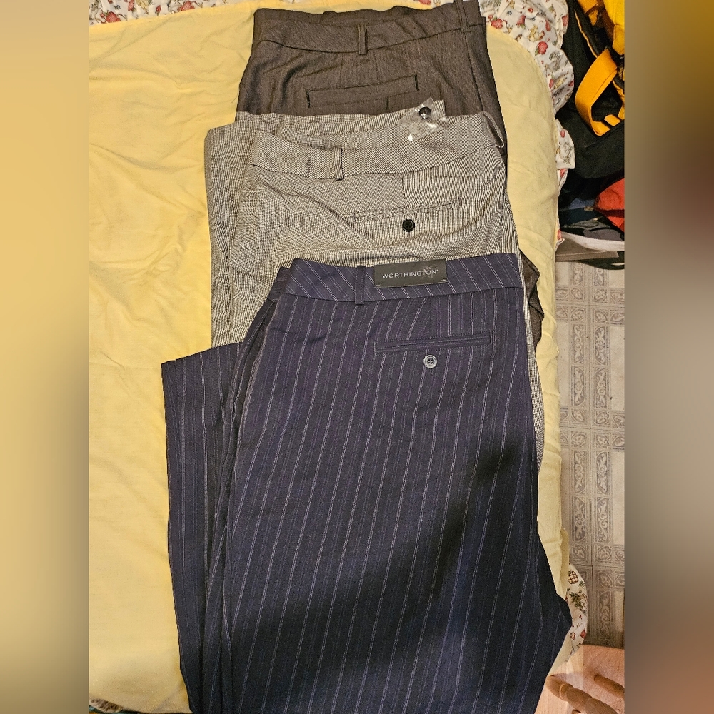 3 Slacks, 2 new, 1 used